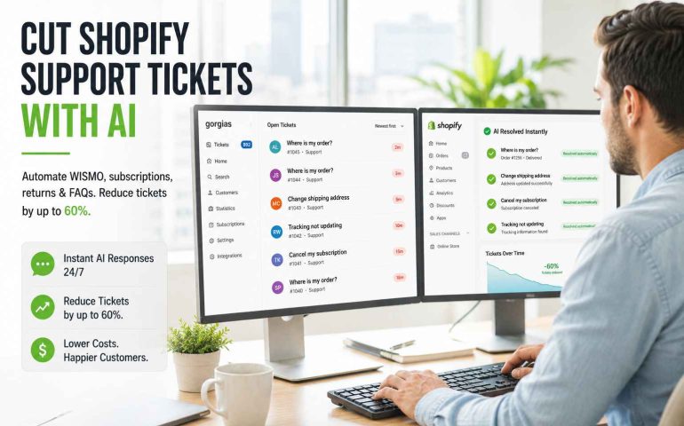 ChatGPT AI reducing Shopify customer support tickets